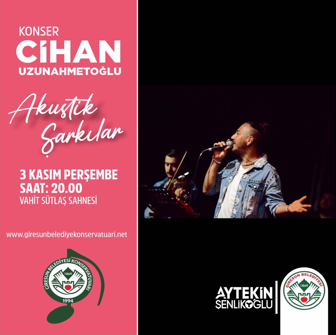 Akustik Şarkılar / Solist: Cihan UZUNAHMETOĞLU